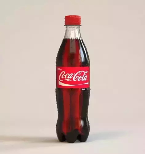 Coca-Cola bottle 500ml 3D model