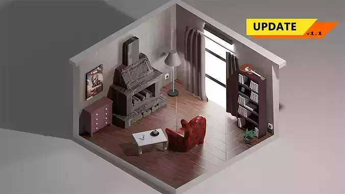 3D Room Ilustration