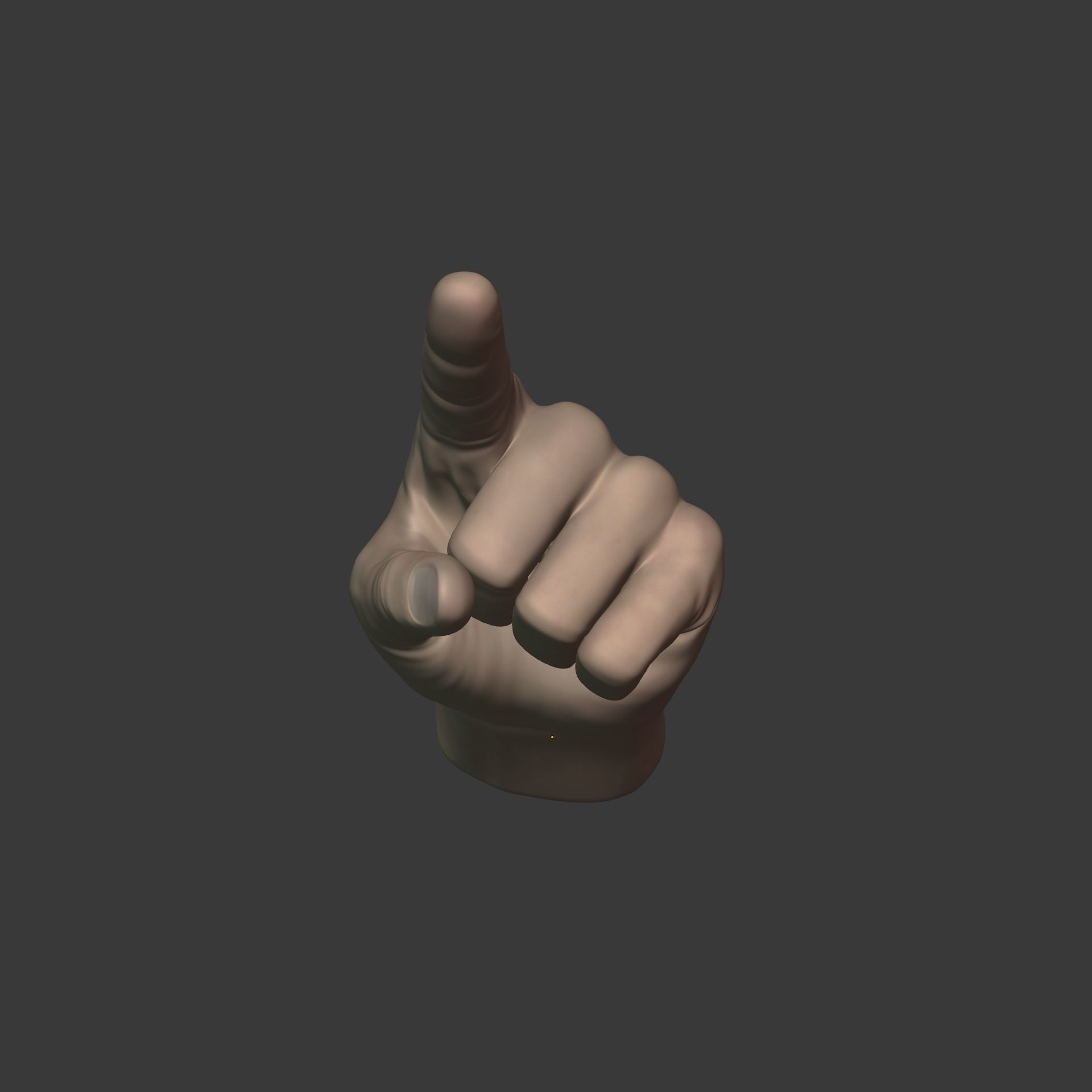 Direction Hand Low-poly 3D model_18