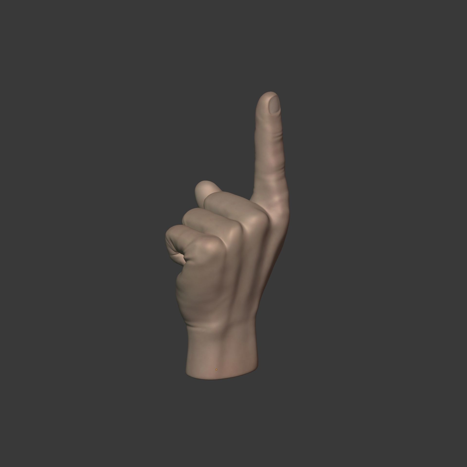 Direction Hand Low-poly 3D model_12