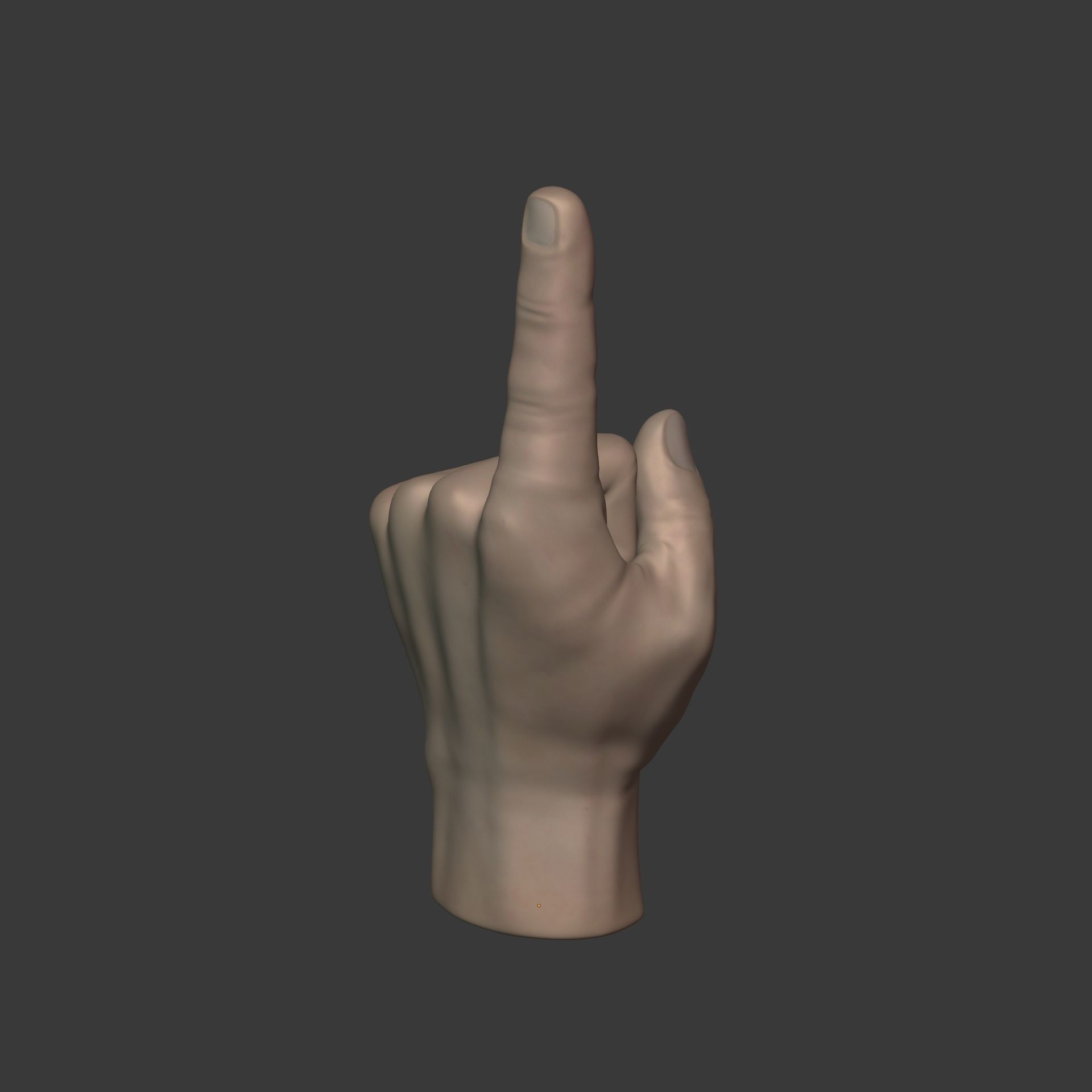 Direction Hand Low-poly 3D model_16