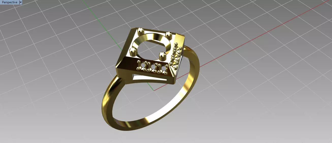 ring box zircon Free 3D print model