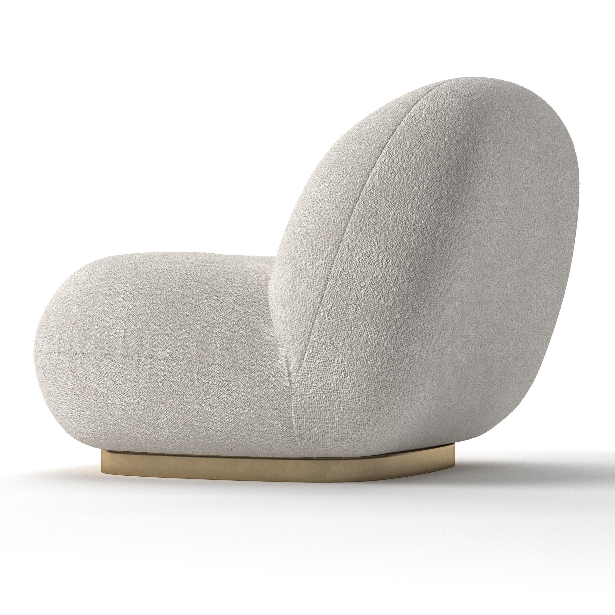 Gubi Pacha lounge chair 3D model_4