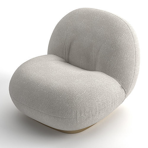 Gubi Pacha lounge chair 3D model 3