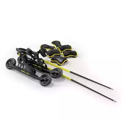 Skate Set of skis and poles