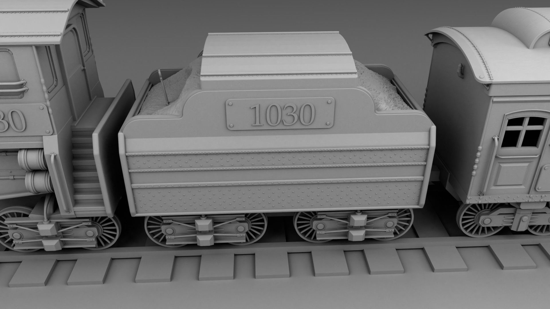 Chicago train 3D print model_7