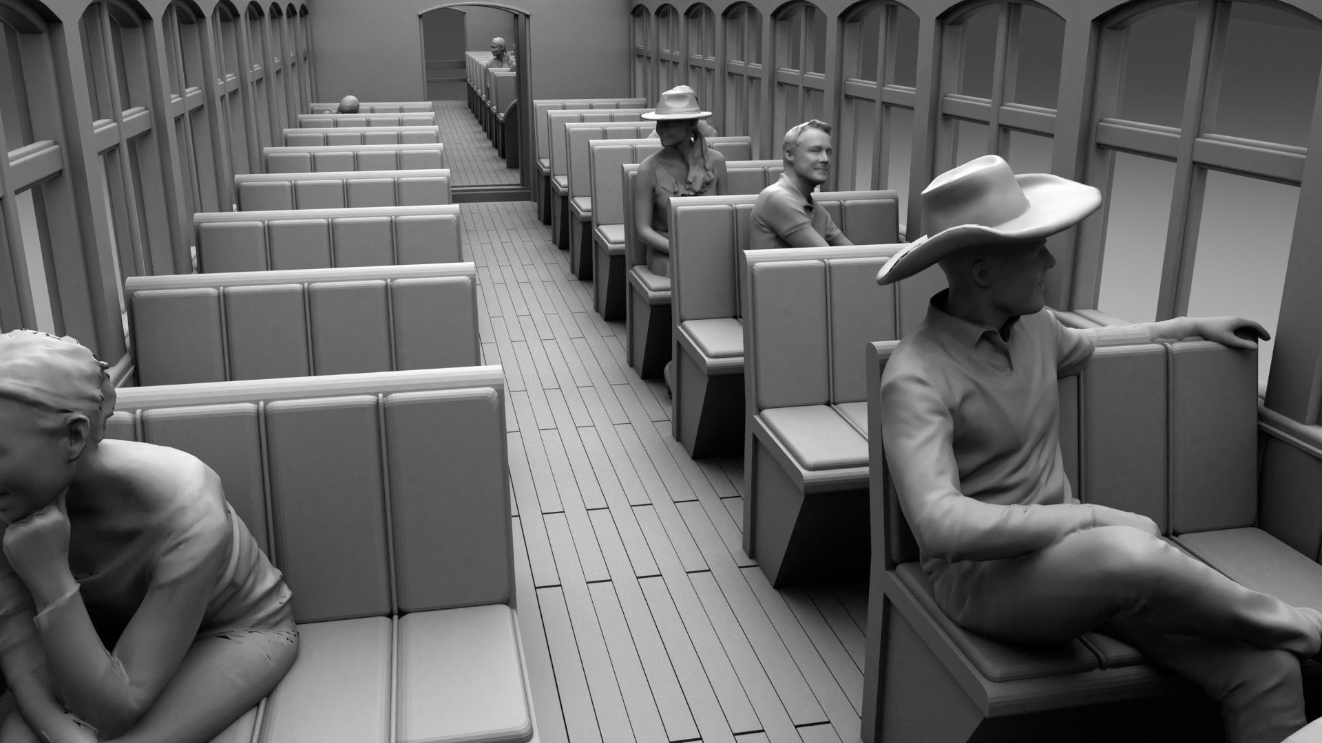 Chicago train 3D print model_5