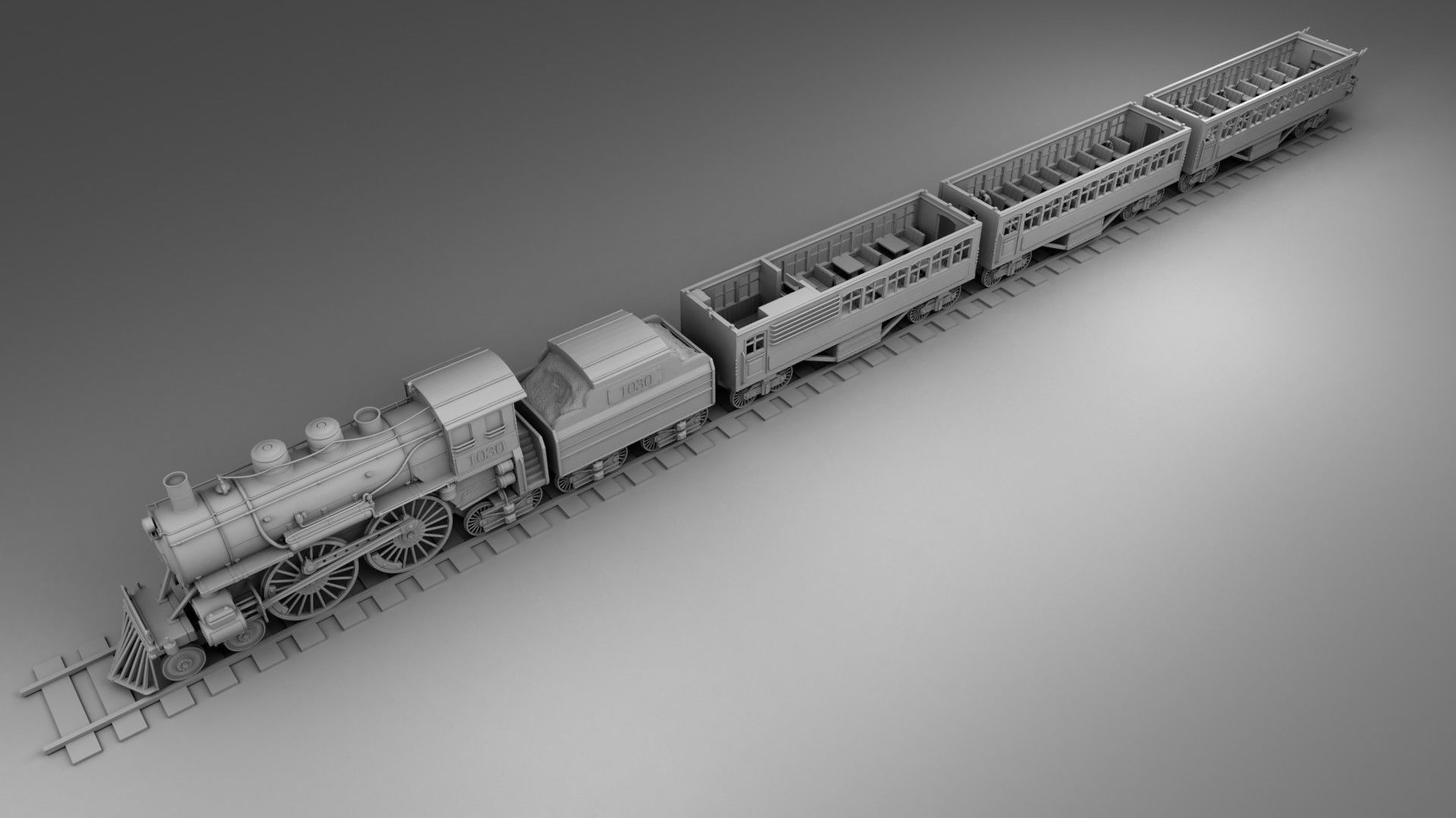 Chicago train 3D print model_1