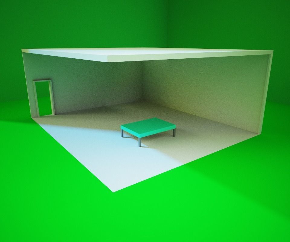 Modern House Free low-poly 3D model_7