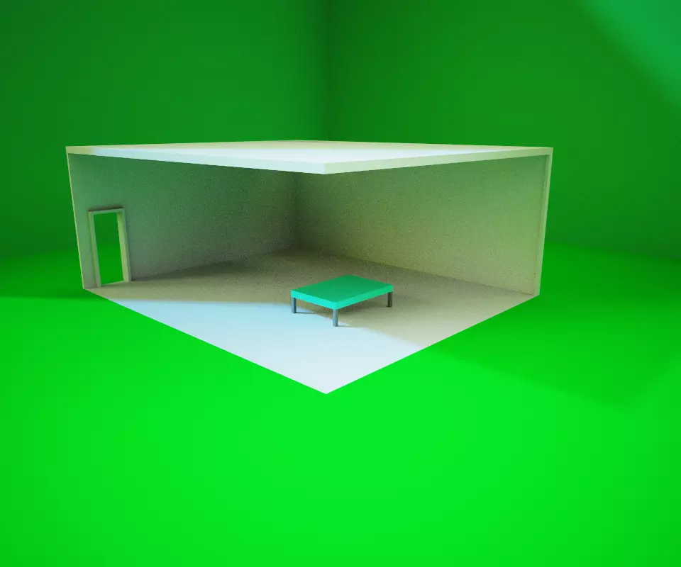 Modern House Free low-poly 3D model_0