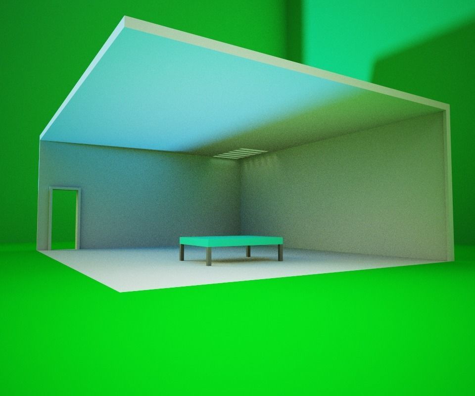 Modern House Free low-poly 3D model_4