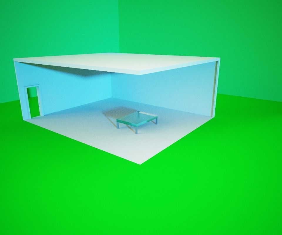 Modern House Free low-poly 3D model_1