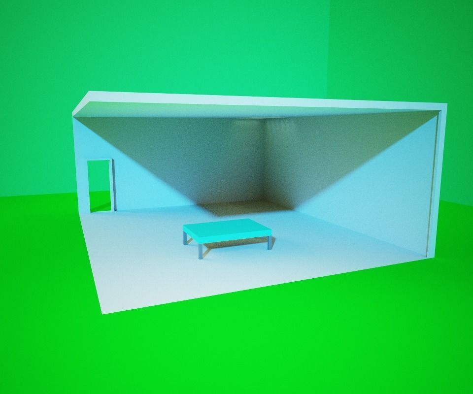 Modern House Free low-poly 3D model_6