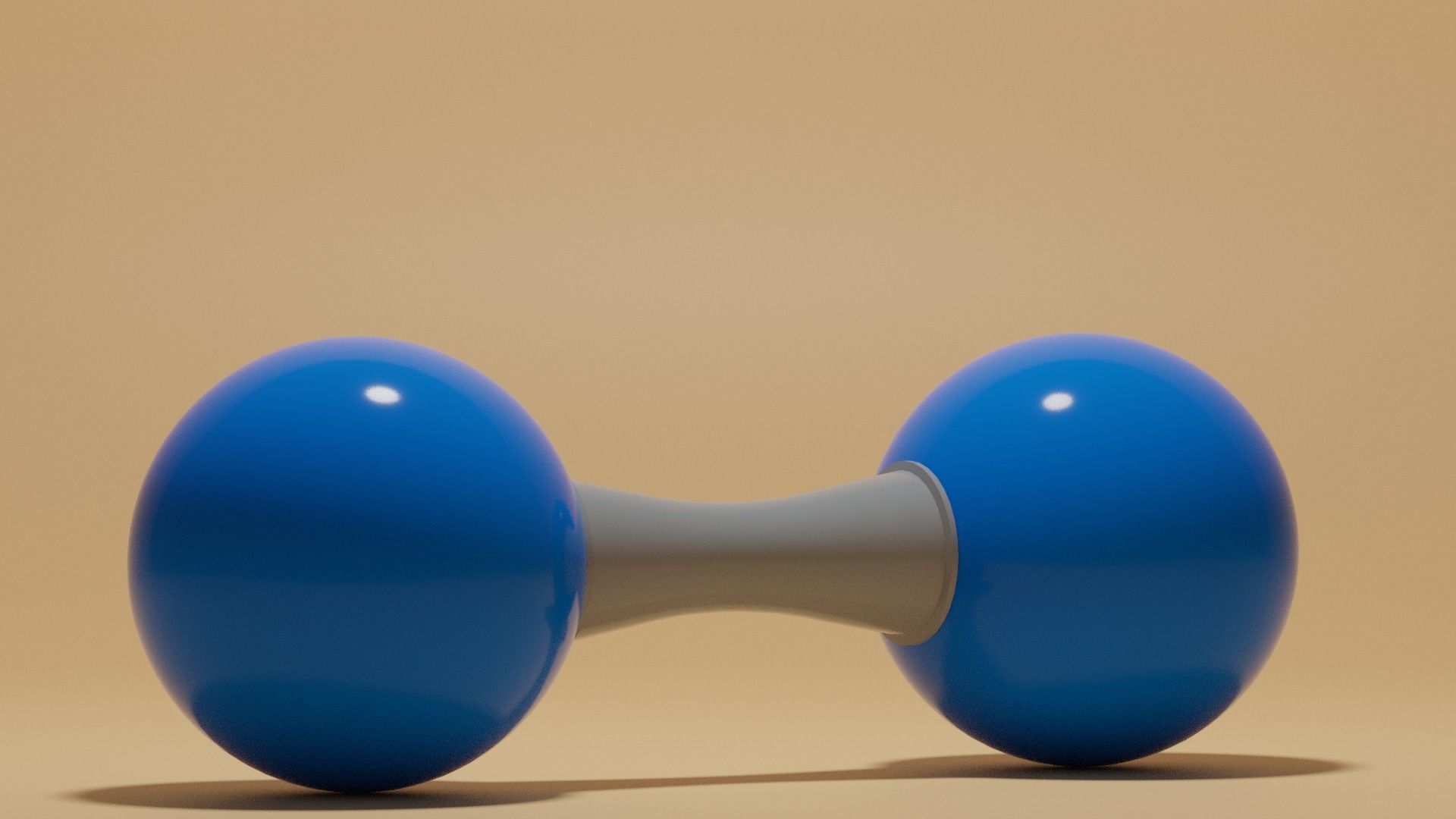 N2 Nitrogen Molecule Low-poly 3D model_15