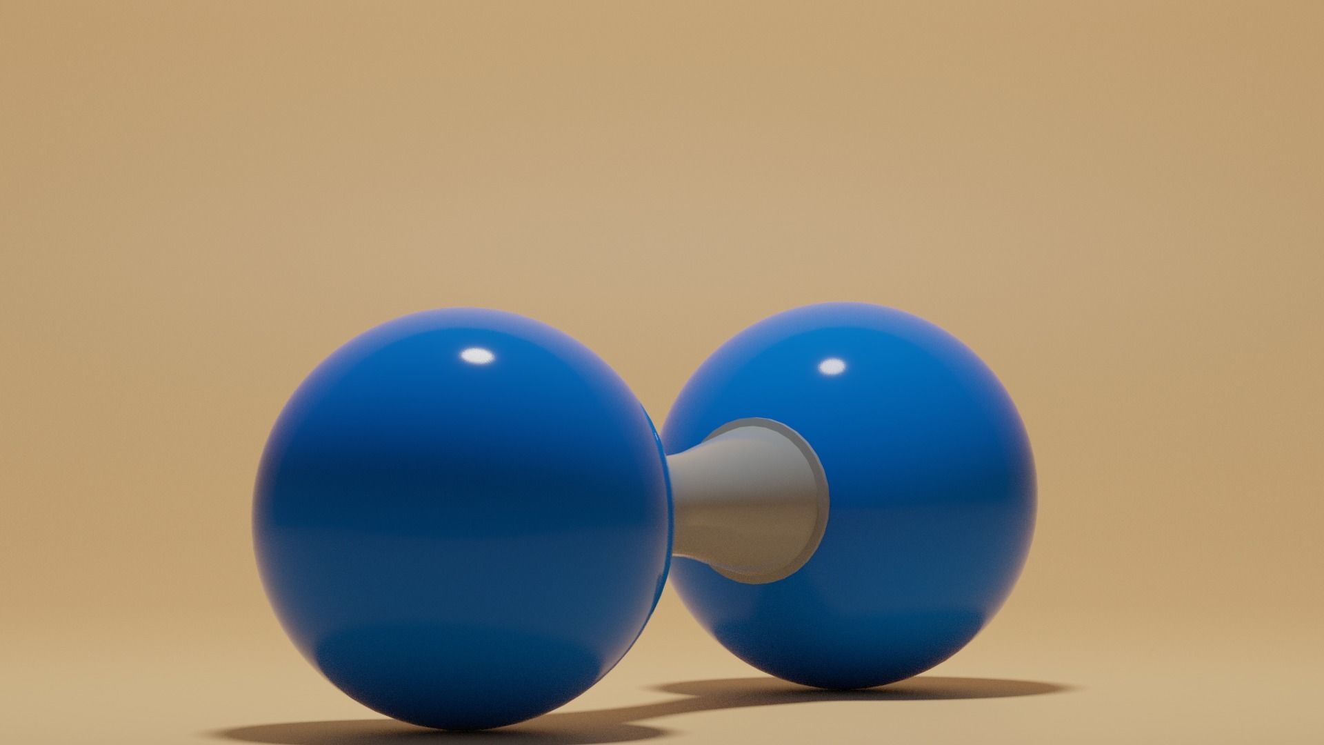 N2 Nitrogen Molecule Low-poly 3D model_12