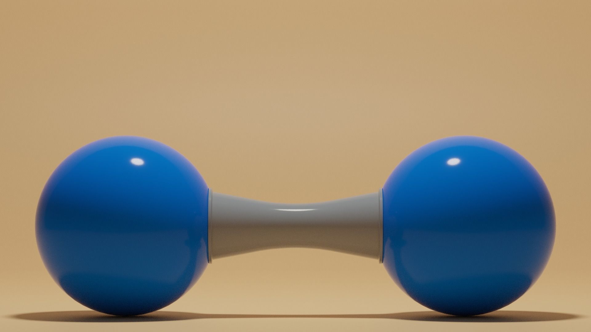 N2 Nitrogen Molecule Low-poly 3D model_18