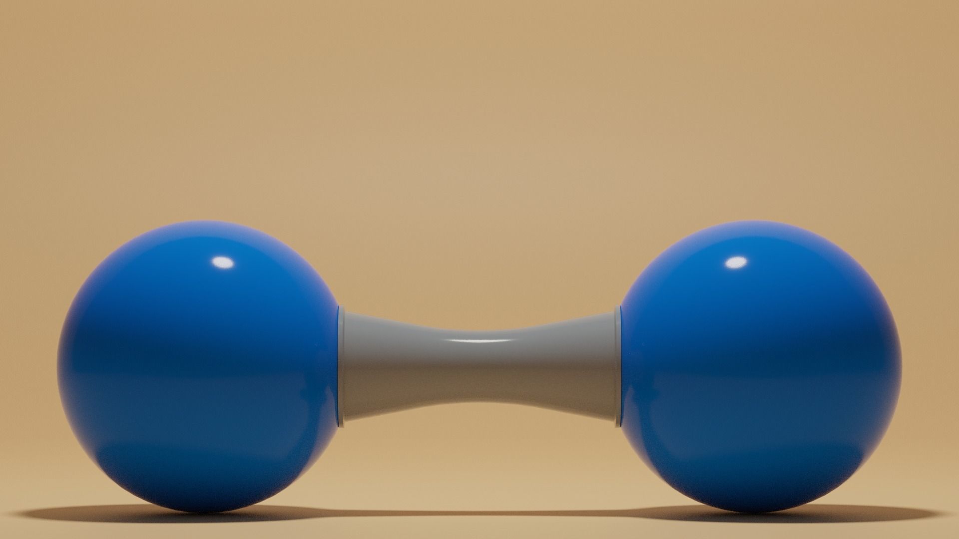 N2 Nitrogen Molecule Low-poly 3D model_7