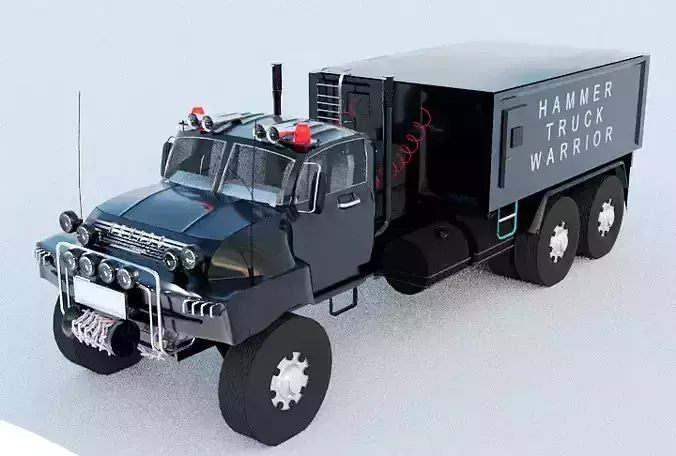 NEVADO hammer truck  Low-poly 3D model
