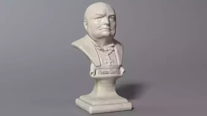 Winston Churchill Bust 3D model