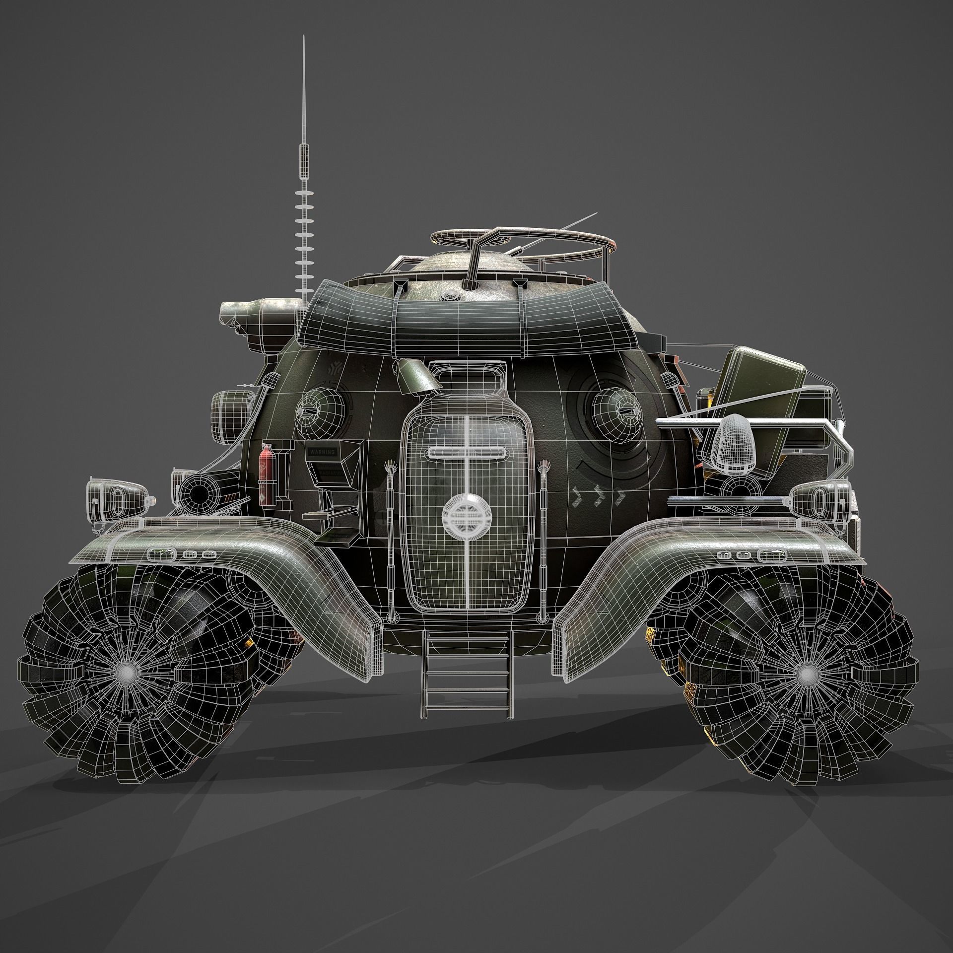 heavy armored vehicle 3D model_14