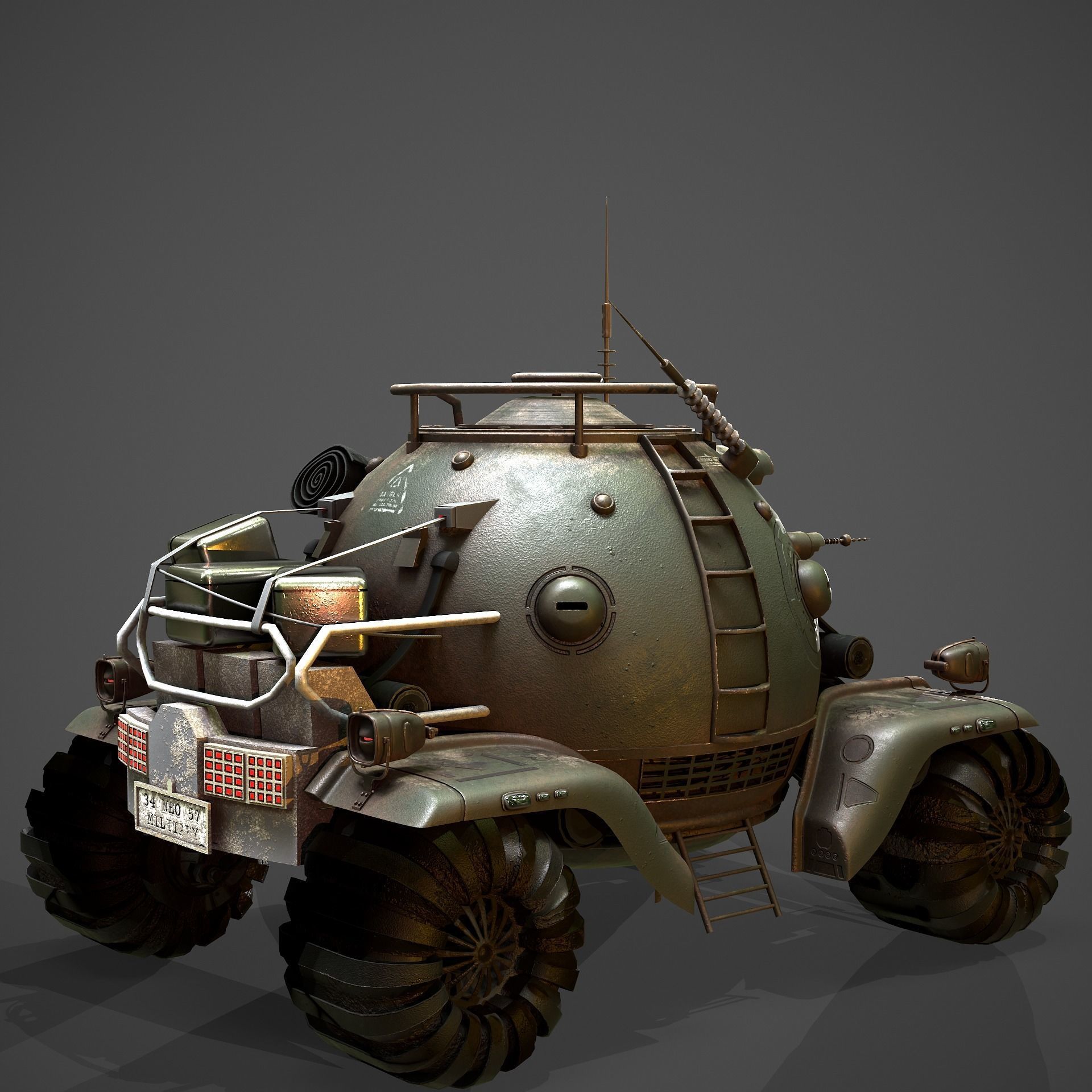 heavy armored vehicle 3D model_4