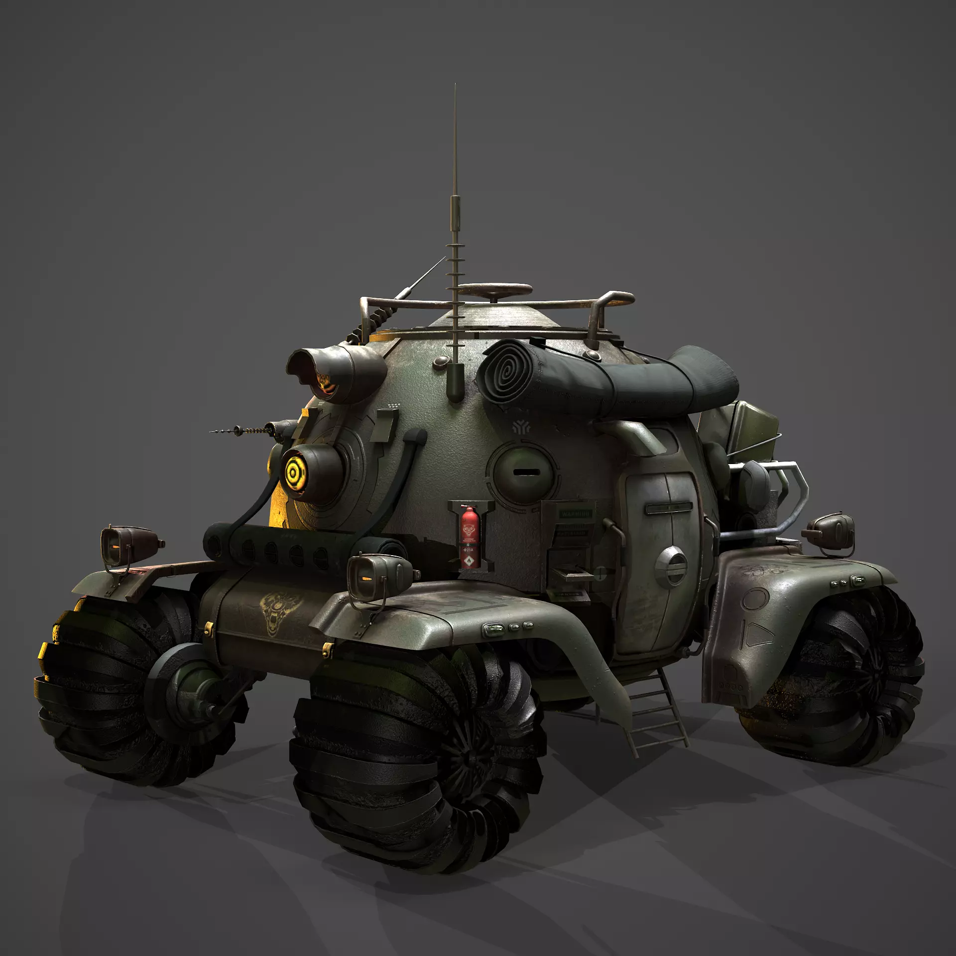 heavy armored vehicle 3D model_0