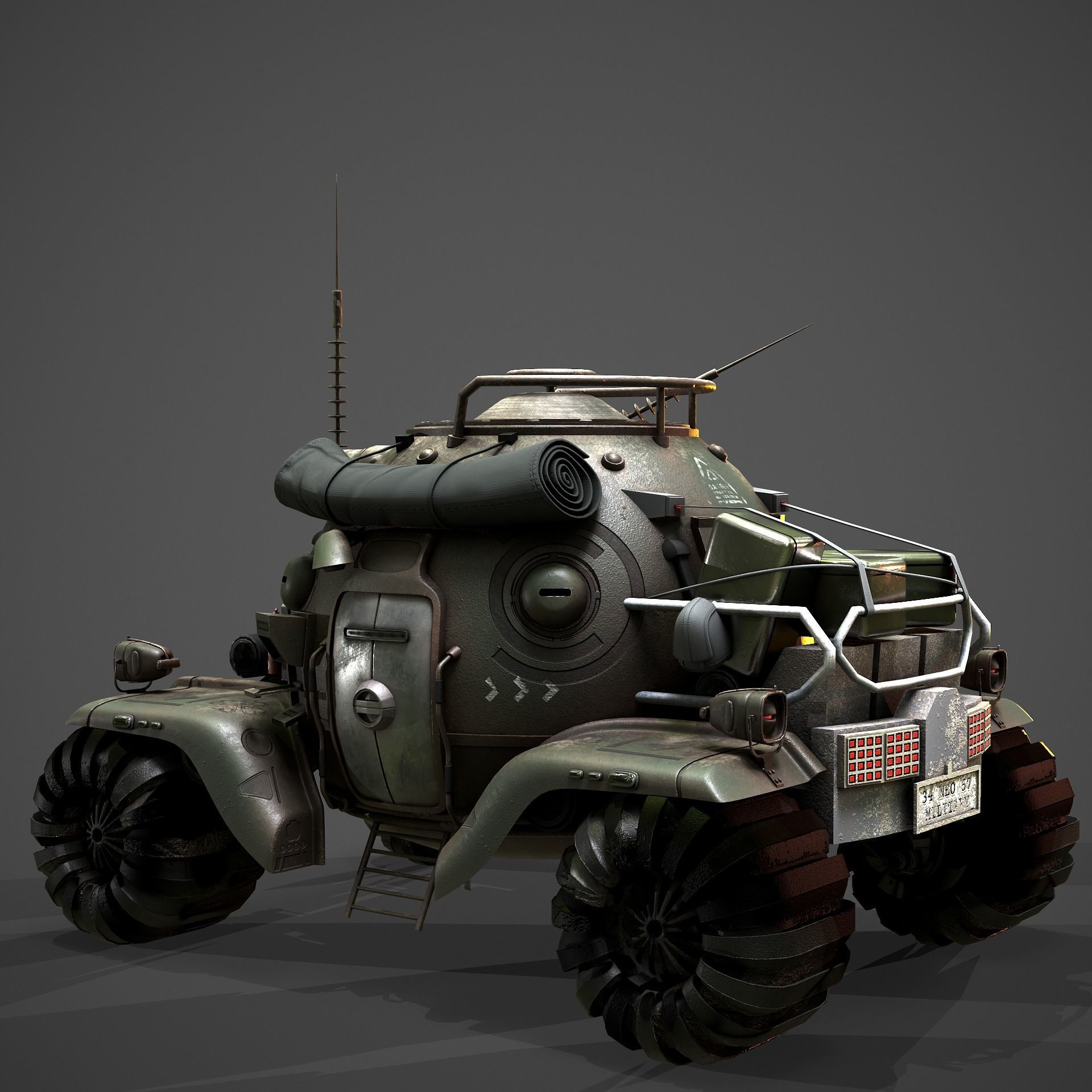 heavy armored vehicle 3D model_3