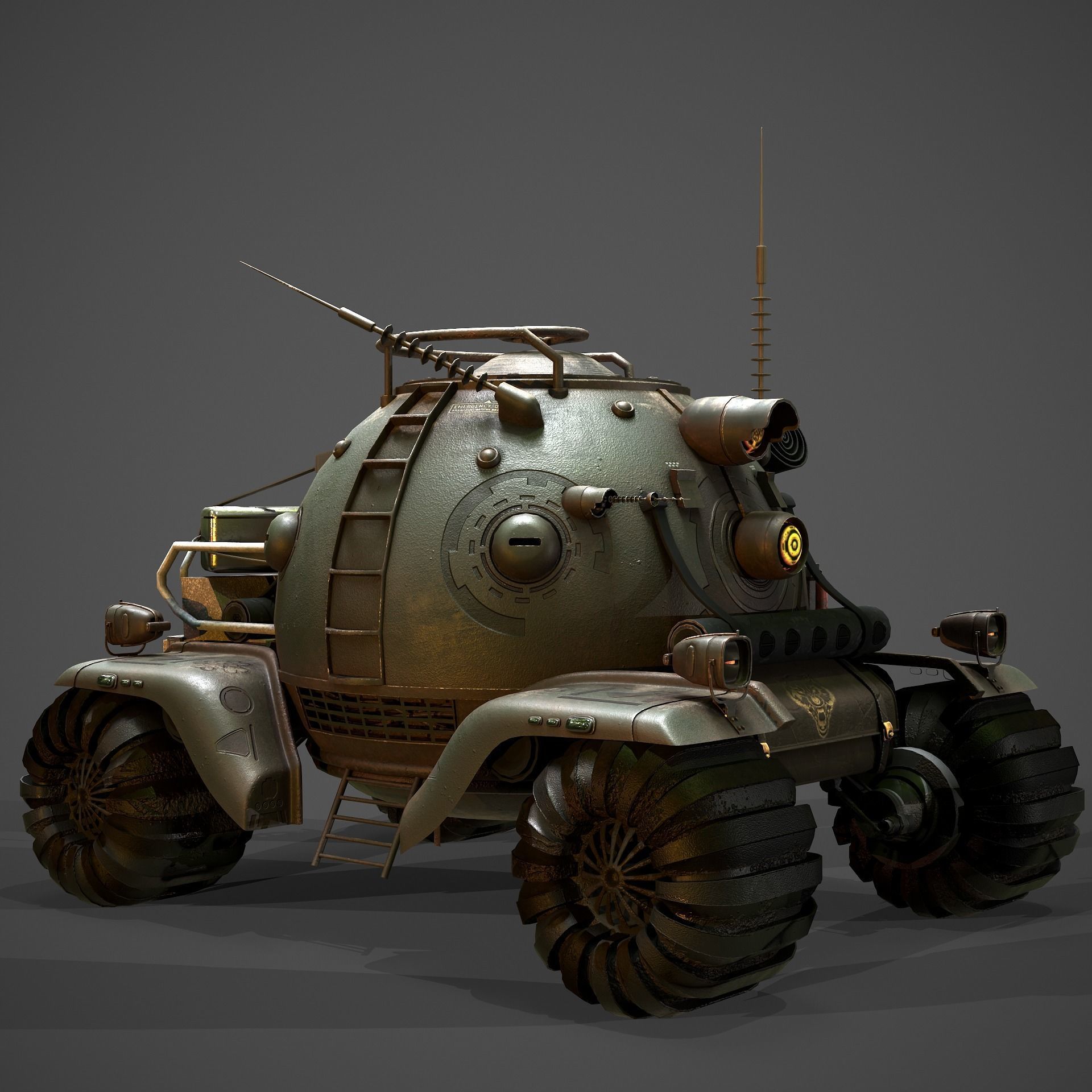heavy armored vehicle 3D model_5
