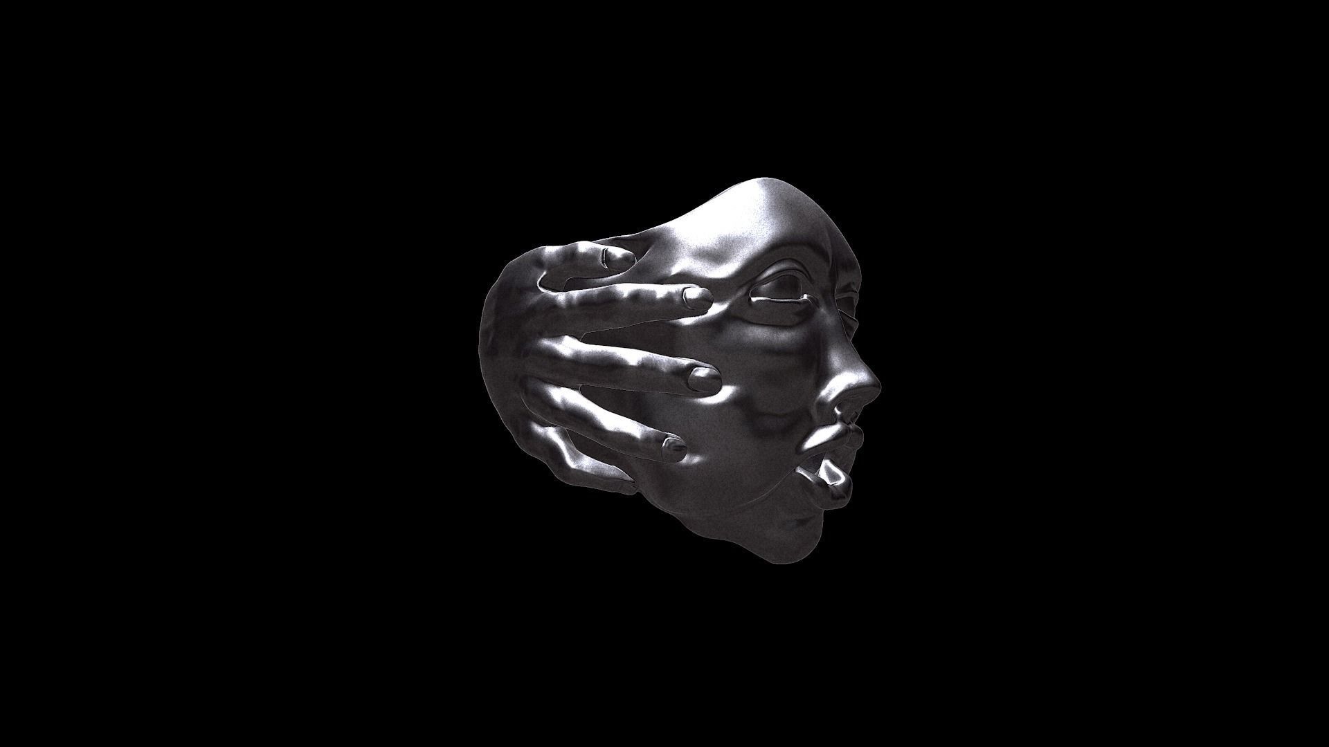 Gluttony Ring  3D print model_2