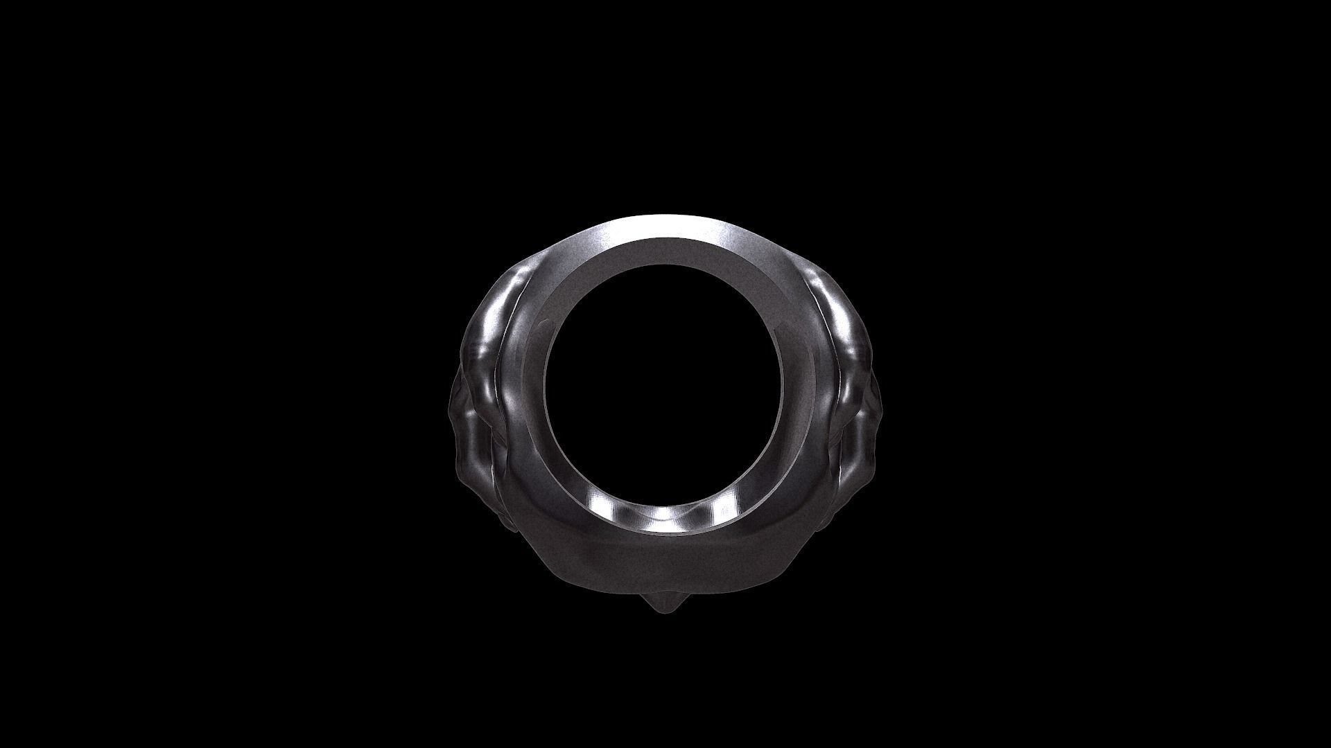 Gluttony Ring  3D print model_5