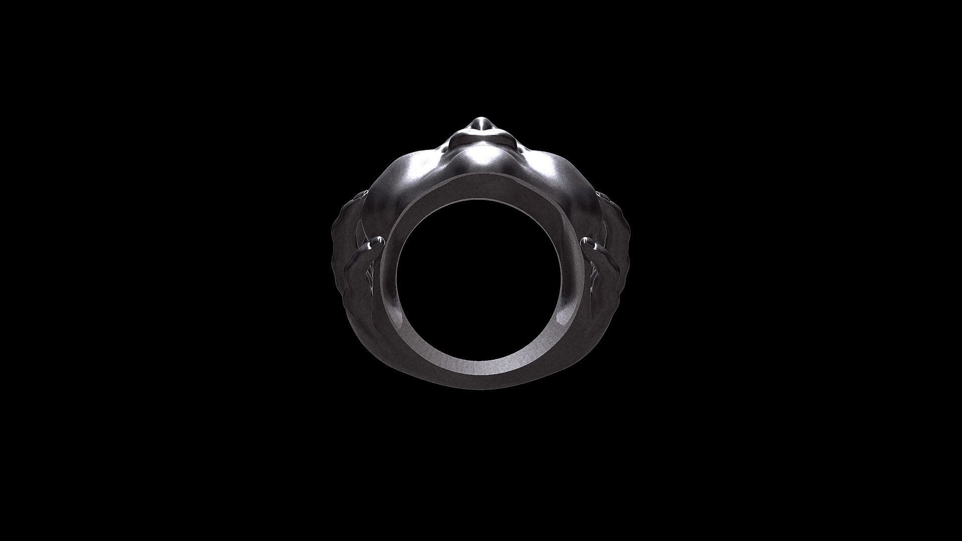 Gluttony Ring  3D print model_6