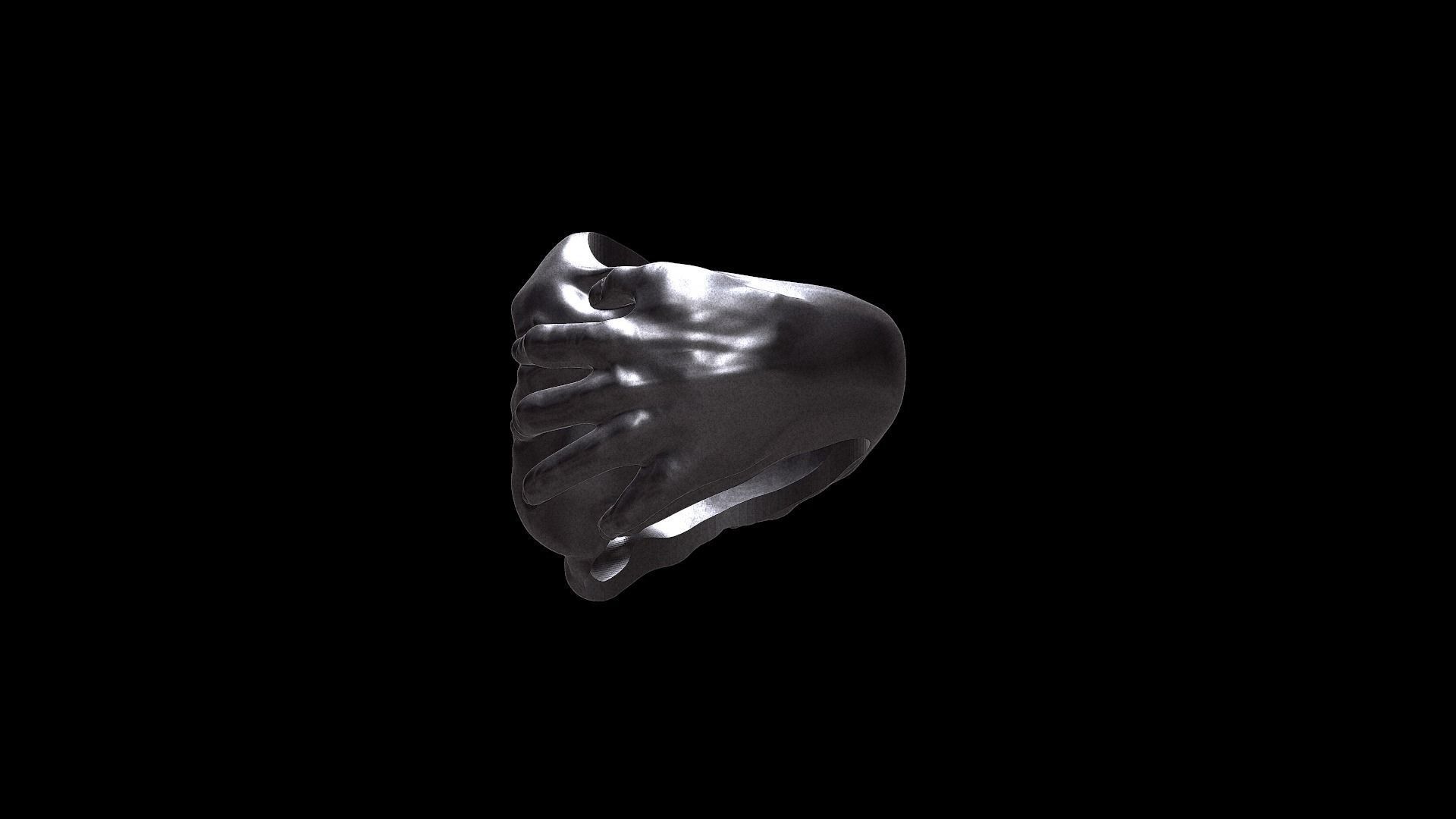 Gluttony Ring  3D print model_4