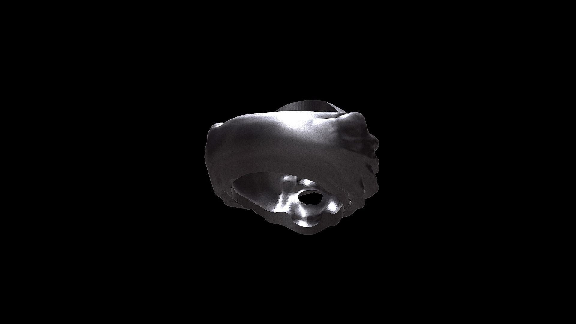 Gluttony Ring  3D print model_3