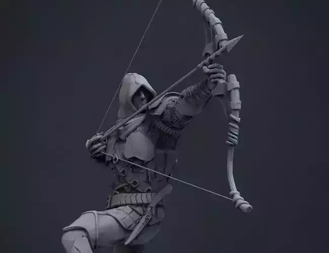 MEDIEVAL ARCHER WARRIOR CONCEPT  3D print model