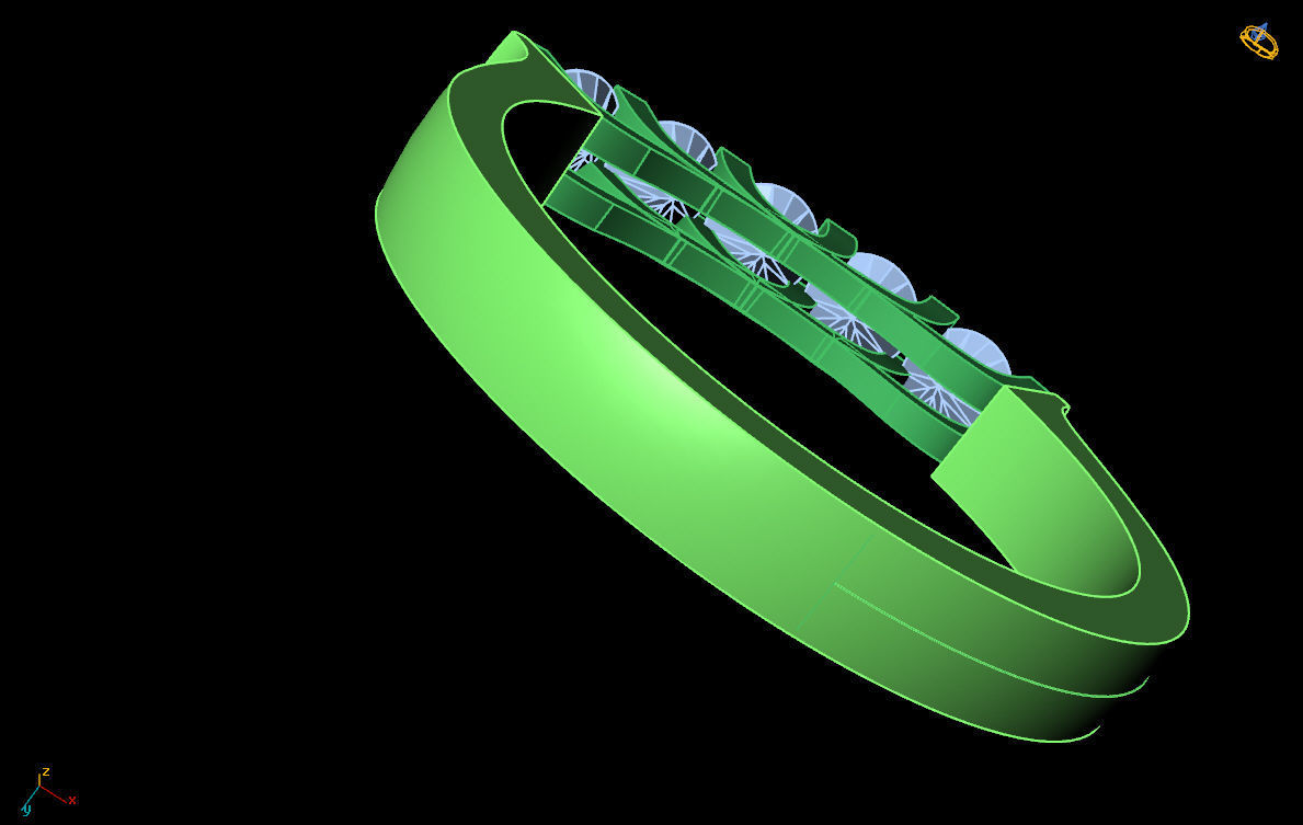 sr-023 five stone diamond ring 3D print model_9