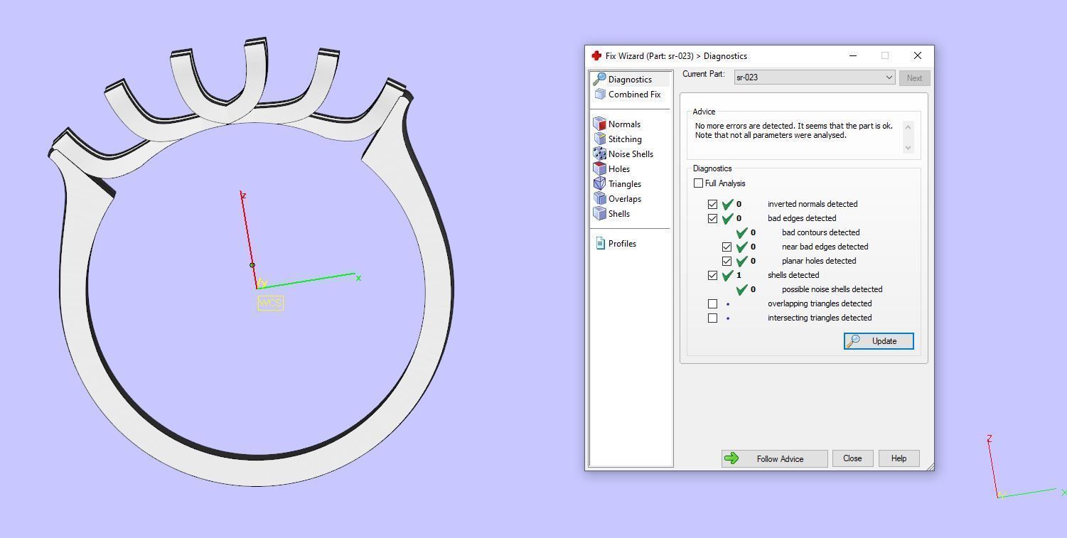 sr-023 five stone diamond ring 3D print model_10
