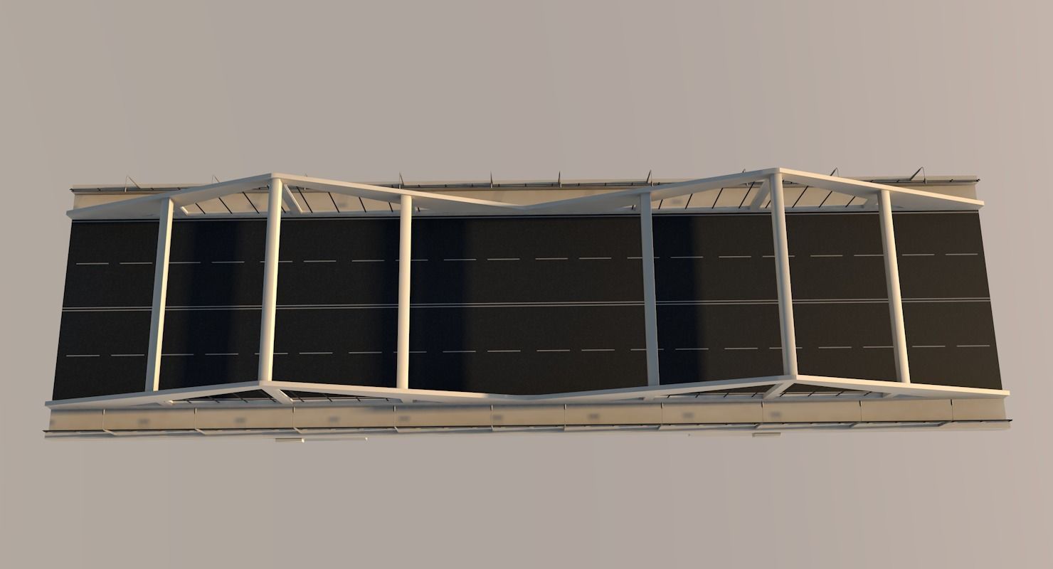 Bridge Low-poly 3D model_5