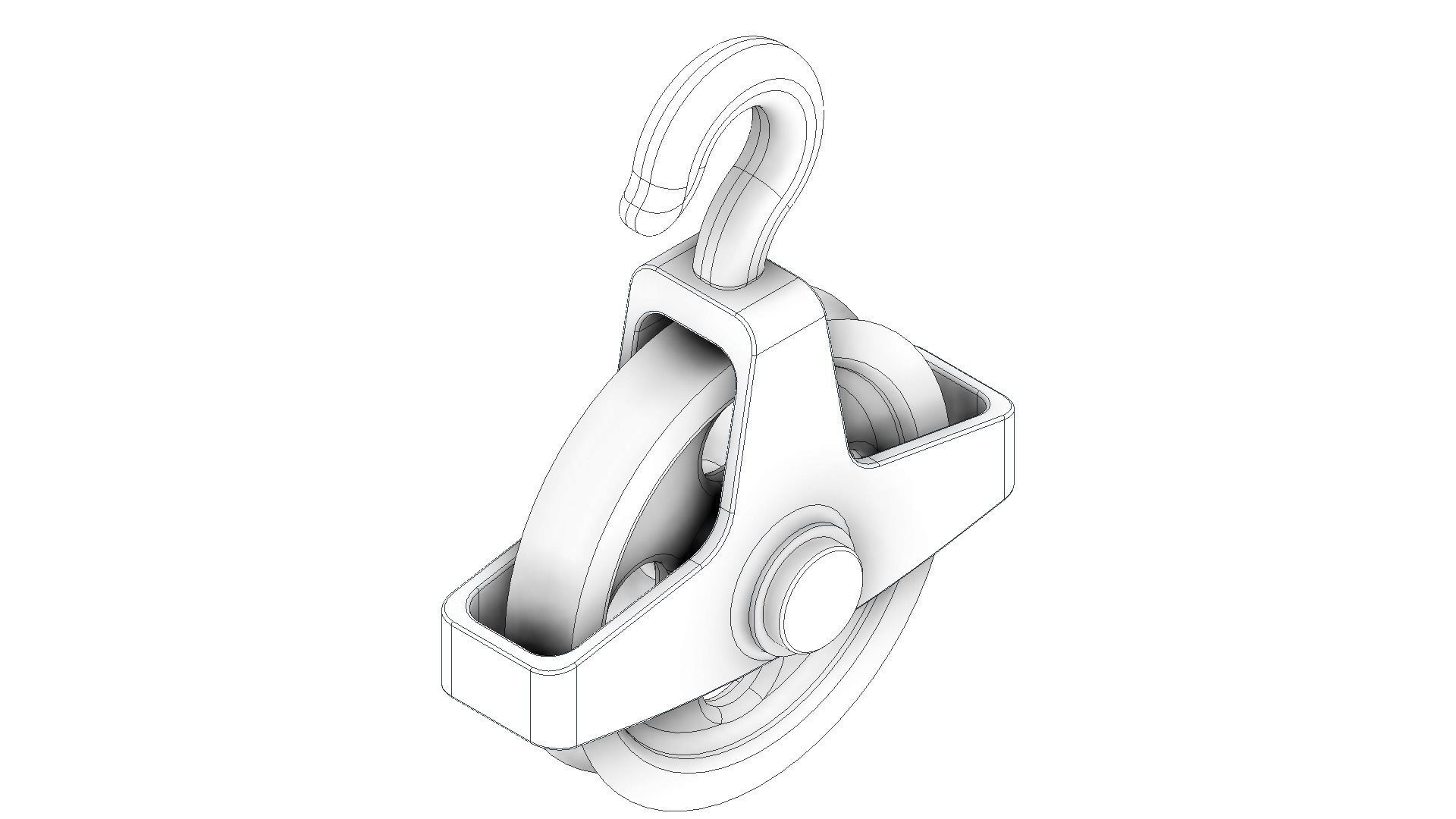 Roller system 3D model_8