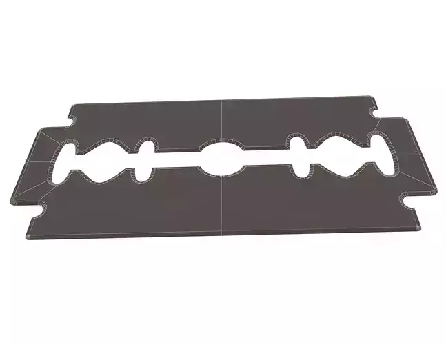 Double Edge Rapira Razor Blades Low-poly 3D model