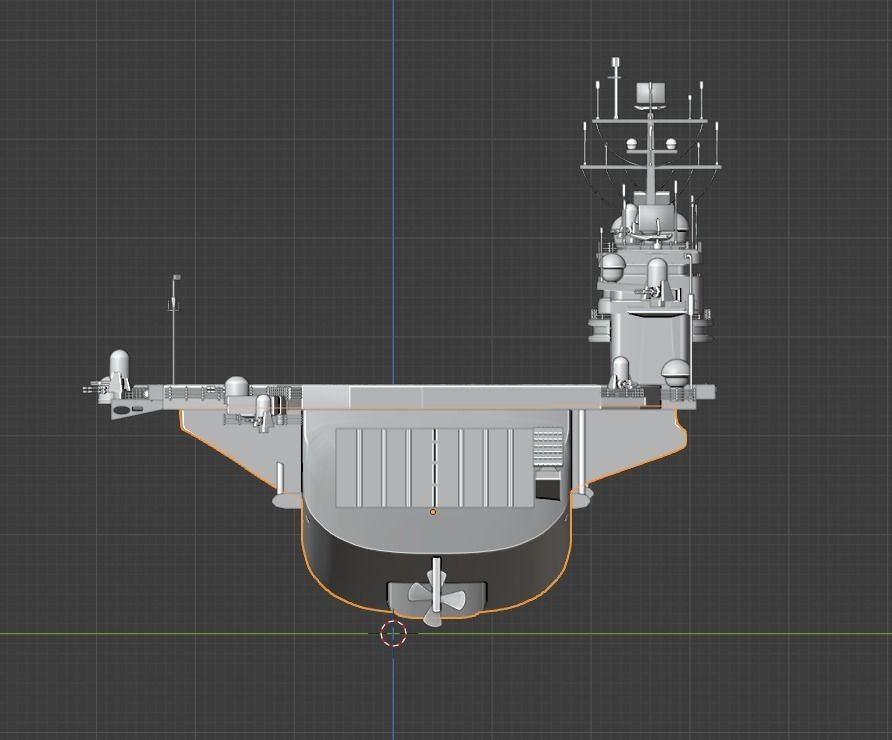 Aircraft Carrier Low-poly 3D model_24