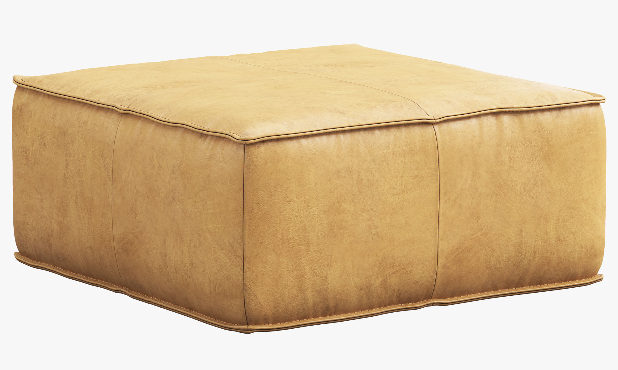 Joybird Lyle Leather Ottoman 3D model_22