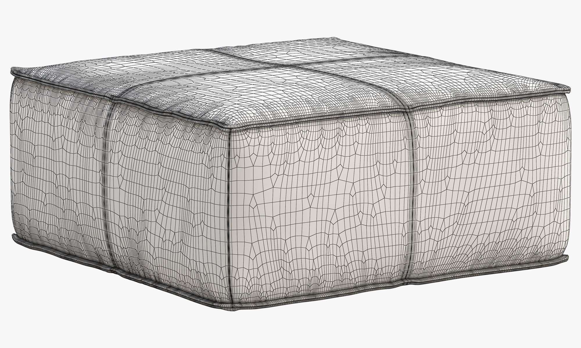 Joybird Lyle Leather Ottoman 3D model_26