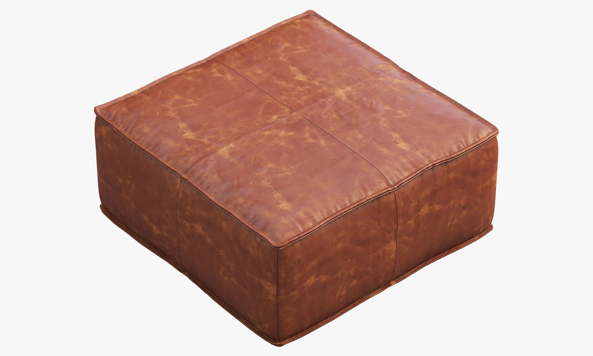 Joybird Lyle Leather Ottoman 3D model_13