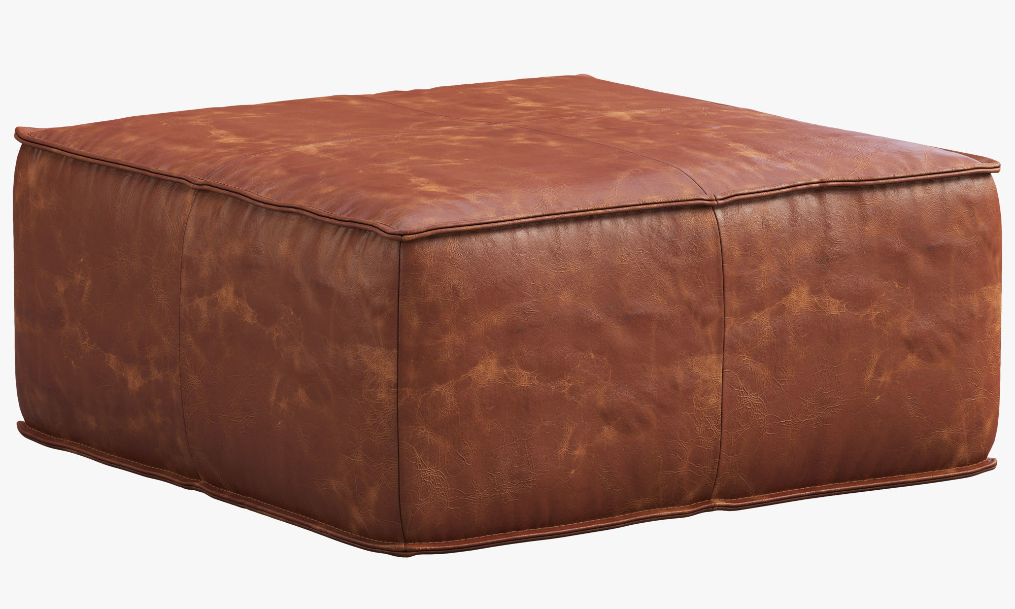 Joybird Lyle Leather Ottoman 3D model_12