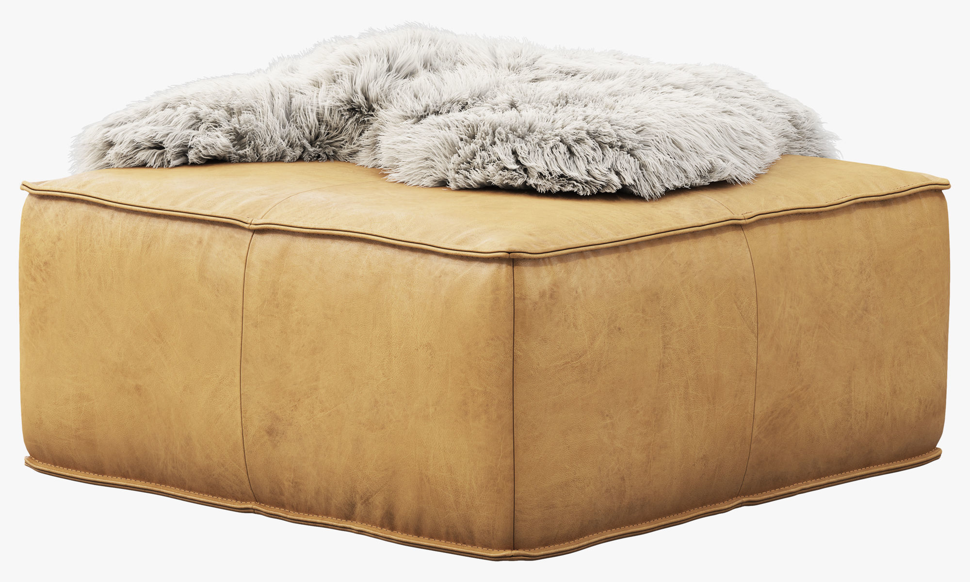 Joybird Lyle Leather Ottoman 3D model_18