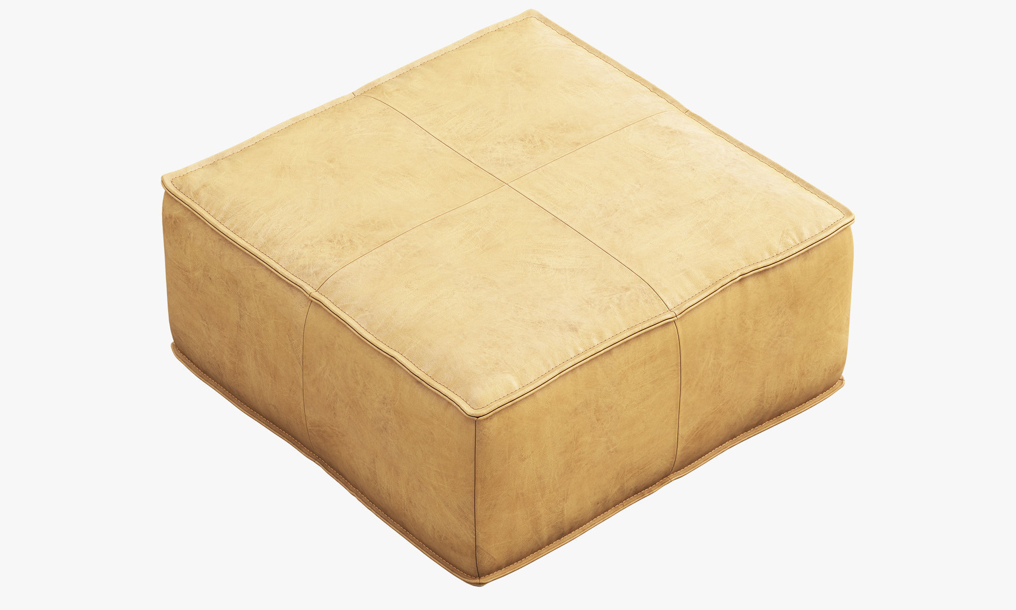 Joybird Lyle Leather Ottoman 3D model_23