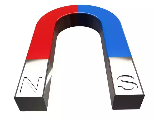 Horseshoe Magnet 3D model