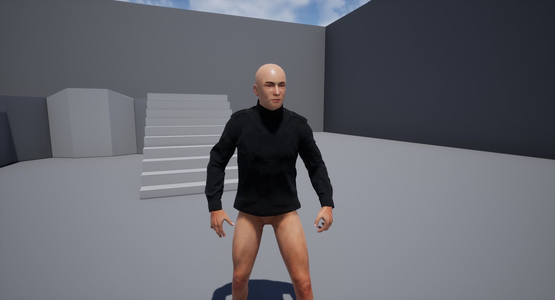 Tactical jacket Low-poly 3D model_10