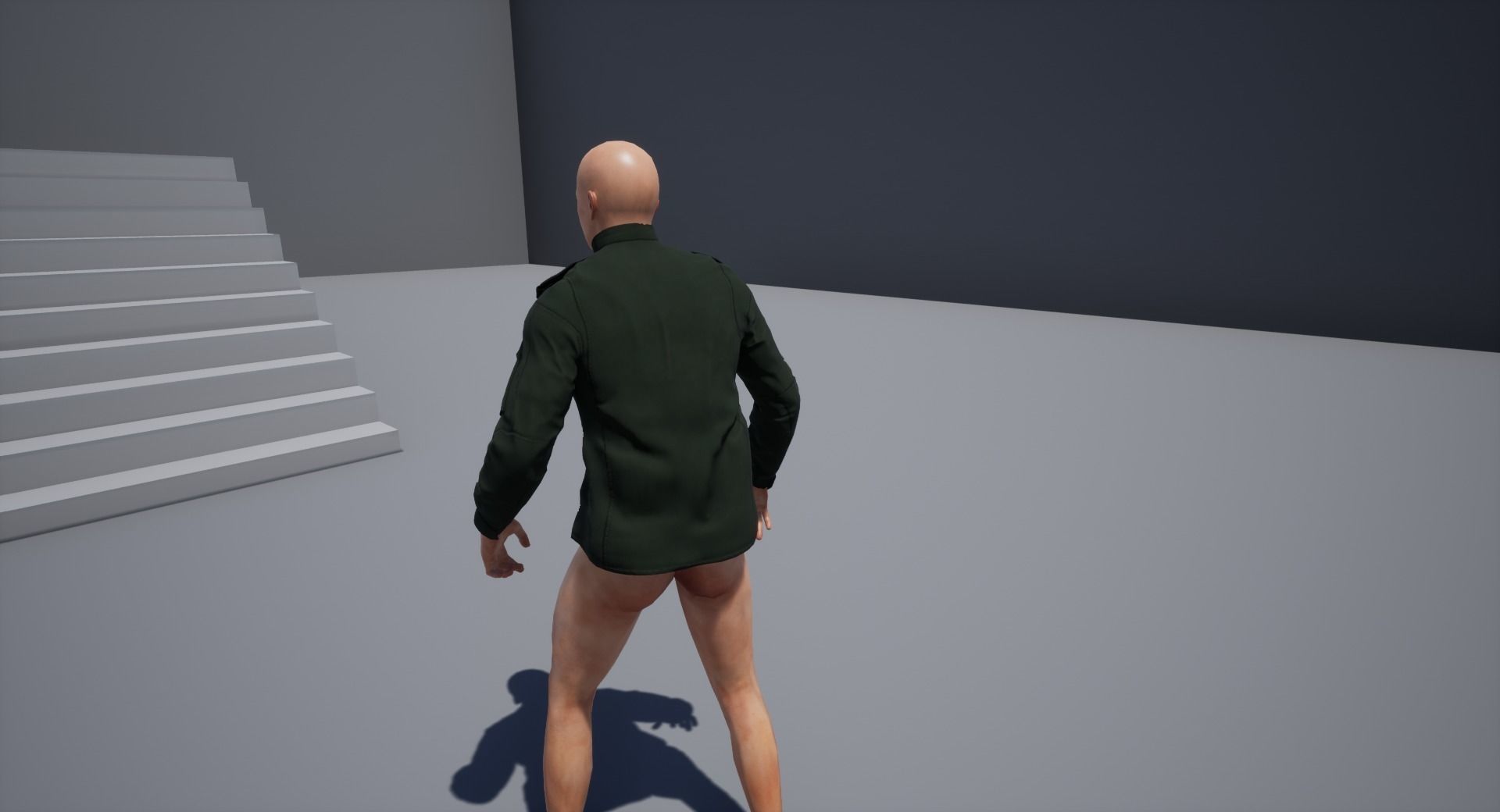 Tactical jacket Low-poly 3D model_12