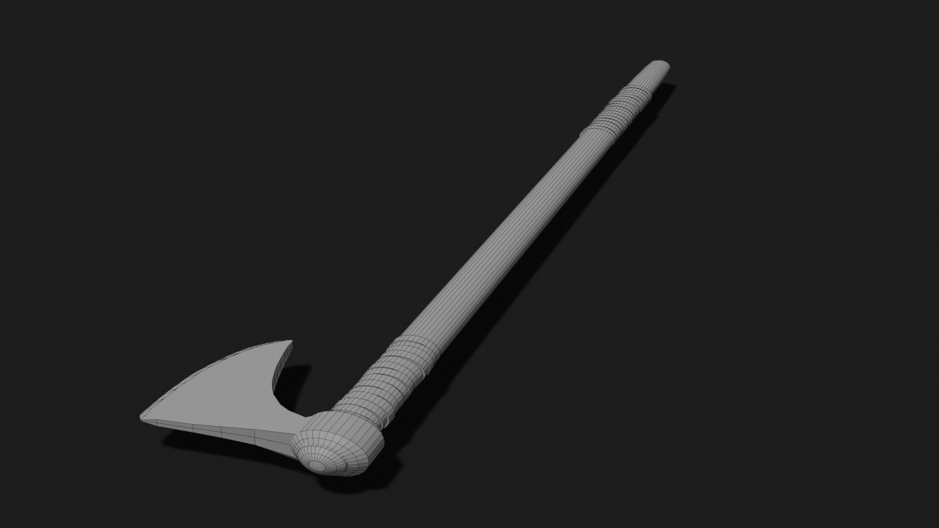 Viking Axe 4 Low-poly 3D model_5